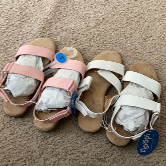 floopi Shoes - 2 pair ladies sandals NWT